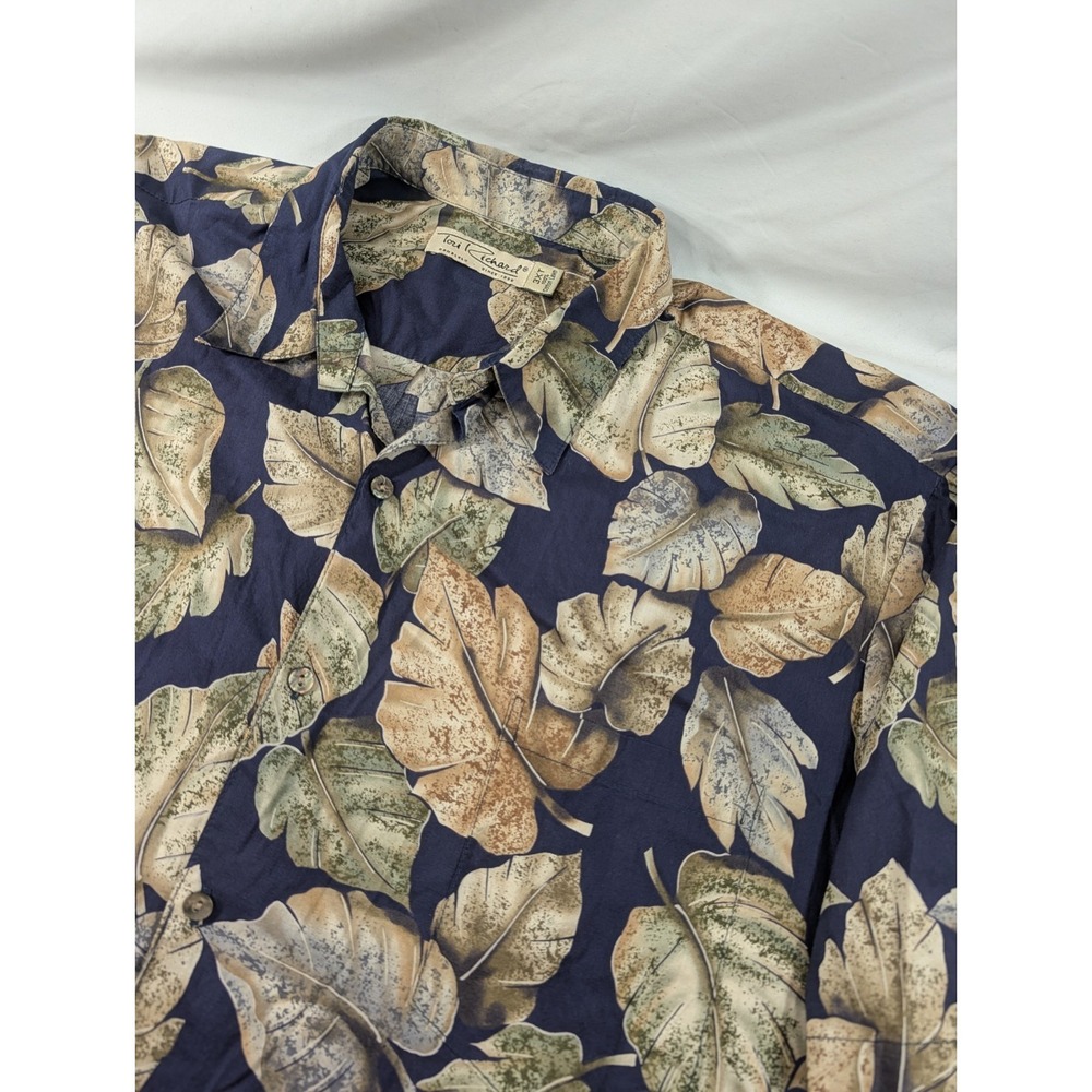 Tori Richard Hawaiian Button Up Shirt Mens 3XT Floral Cotton Lawn Pocket Vintage